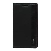 G2 Mini D610 ile Uyumlu Magnum Serisi Yan Model Kapaklı Kılıf Siyah - 1