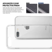 Ringke Fusion iPhone 7/8 Plus ile Uyumlu KIlıf Smoke Black TPU Bumper Extra Darbe Emici - 3
