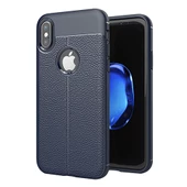 Zore iPhone X ile Uyumlu Kılıf Niss Silikon Lacivert - 1