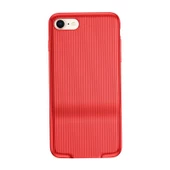 Baseus iPhone 7 / 8 ile Uyumlu Şarj ve Kulaklık Girişli Audio Case Kılıf Kırmızı - 3