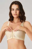 Kadın Toparlayıcı Minimizer Balensiz Desteksiz Dolgusuz Önden Açılan Sırt Destekli Sütyen - 3