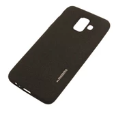 Galaxy A6 2018 ile Uyumlu Motomo Silikon Kılıf Siyah - 1