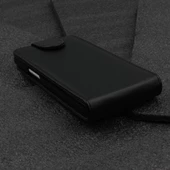 Optimus L9 ile Uyumlu Kapaklı Deri Kılıf Siyah - 3