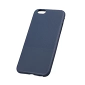 iPhone 6S Plus/6 Plus ile Uyumlu Kılıf Desenli Silikon Lacivert - 1