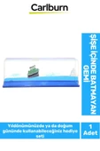 Özel Tasarım Aşk Batmayan Gemi Yıl Dönümü Kız Arkadaş Doğum Günü Hediye Sevgiliye Akvaryum 17*6 Cm - 1