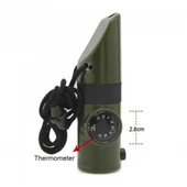 Nikula Çok Fonksiyonlu Askeri Pusula Led Işıklı-Düdük-Termometre-Pusula thumbnail 9