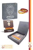 Galatasaray Orijinal Lisanslı Sarı Kırmızı 1905 2'li Bileklik Hediyelik Ahşap Kutulu - 1