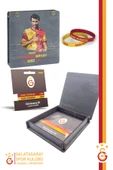 Galatasaray Orijinal Lisanslı Sarı Kırmızı 1905 2'li Bileklik Metin Oktay Baskılı Hediyelik Kutulu - 1