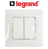 LEGRAND KOMÜTATÖR ANAHTAR SALBIE SERİSİ - BEYAZ RENK -  5 ADET - 1
