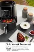 Air Pro Cook 3 In 1 Xl Ev Yemeği, Közleme, Sulu Yemek Tencereli Airfryer Fritöz Rosegold 4 Kişilik - 5