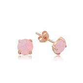 MuI MuI Gümüş Pembe Opal Taş Küpe - 1