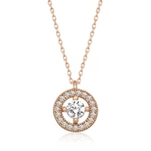 MuI MuI Gümüş Rose Minimal Yuvarlak Tektaş Bayan Kolye - 1