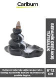 Özel Üretim Dekoratif İthal Parlak Şelale Seramik Geri Akış Tütsülük & Oda Kokusu Biblo 8*12 Cm - 1