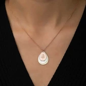 MuI MuI ​Gümüş Rose Ayetel Kürsi, Nazar Ayeti ve Allah Yazılı Bayan Kolye - 3