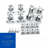 Kırılmaz Duşakabin Tekeri Krom Çift Teker Duşakabin Rulmanı Eksiksiz Tam Set thumbnail 1