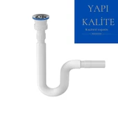 Koruklu Lavobo Mutfak Ve Banyo Için Sıfon Koku Önleyıcı Lavabo Gıder Borusu Saglam Ve Kalıtelı thumbnail 1