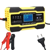 UCOMEN UC-C121001A SARI 12/24 VOLT MAX 10 AMPER LED GÖSTERGELİ AKÜ ŞARJ CİHAZI - 1