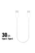 Kısa 30cm TYPE C Şarj Kablosu 60W HIZLI Type-C Girişli Samsung Telefon Uyumlu Type C to Type C - 7