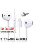 Tak Çalıştır iPhone 12 - 12 Pro - 12 Pro Max Kulaklık Kablolu Mikrofonlu iPhone 12 Lightning Girişi - 1