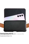 Samsung A55 Kemer Kılıfı Kapaklı Bel Çanta Kemer Kılıf - 1