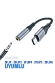 Samsung ZFlip-ZFlip3-ZFlip4-ZFlip5-ZFlip6 3.5mm Jack Aparat Çevirici Kulaklık Dönüştürücü Type-c thumbnail 1