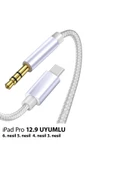 iPad Pro 12.9inç 6.nesil 5.nesil 4.nesil 3.nesil uyumlu AUX Kablo Ses Dönüştürücü Type-C Çevirici - 1