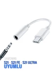 Samsung S21 - S21 FE - S21 Ultra  TypeC 3.5mm Çevirici Jack Aparat Kulaklık Dönüştürücü Type-C - 1