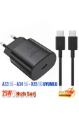 Samsung A33 5G - A34 5G - A35 5G Uyumlu Şarj Aleti 25W HIZLI ve 5A Şarj Kablosu - 1