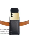 Samsung Galaxy A06 Kemer Kılıfı Kapaklı Bel Çanta Kemer Kılıf - 1