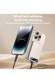 iPhone 15 16 Uyumlu 15W Hızlı Şarj Magsafe Powerbank 5000 Mah Kablosuz Ultra İnce Mıknatıslı - 3
