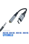 Samsung A53 A54 A55 A56 Type C 3.5mm Çevirici Jack Aparat Kulaklık Dönüştürücü Type-C thumbnail 1