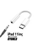 iPad 11 inç M4 1. 2. 3. 4. nesil Uyumlu Kulaklık Dönüştürücüsü Type-C Çevirici Aparat - 1
