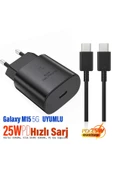 Samsung Galaxy M15 5G Uyumlu Şarj Aleti 25W HIZLI Şarj Type C Kablolu - 1