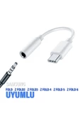 Samsung Fold Z Fold2 Z Fold3 Z Fold4 Z Fold5 Z Fold 6 3.5mm Type-C Jack Çevirici Kulaklık Dönüştürücü - 1