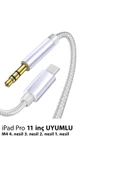 iPad 11inç M4 1.nesil 2.nesil 3.nesil 4.nesil uyumlu AUX Kablo Ses Dönüştürücüsü Type-C Çeviricisi - 1