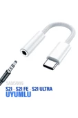 Samsung S21 - S21 FE - S21 Ultra  TypeC 3.5mm Çevirici Jack Aparat Kulaklık Dönüştürücü Type-C - 1