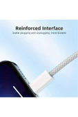Kısa 30cm iPhone Şarj Kablosu TYPE C Lightning HIZLI iPhone 14 13 12 11 Uyumlu thumbnail 5