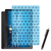 Lenovo Tab M10 TB X505F Uyumlu Kılıf Ekran Koruyucu Ve Kalem Set Mor - 3