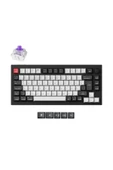 Keychron Q1 Hall-Effect %75 RGB Türkçe Nebula Switch Kablosuz Siyah Beyaz Mekanik Klavye - 6