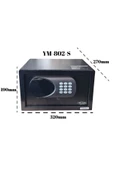 Yuma  YM-802-S Elektronik Şifreli ve Anahtarlı Çelik Kasa - 10