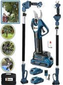 Wacker Pro Alman W-5250-M Teleskop Uzatmalı + Çift Akü 10 Pilli Bağ Budama Makası 32 MM Çelik Bıçak - 1