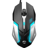 Everest SM-G72 Usb Siyah/Gümüş Işıklandırmalı Oyuncu Mouse - 1