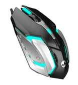 Everest SM-G72 Usb Siyah/Gümüş Işıklandırmalı Oyuncu Mouse - 2