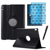 Lenovo Tab M10 TB X505F Uyumlu Kılıf Ekran Koruyucu Ve Kalem Set Siyah thumbnail 1