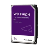1TB 7/24 Disk 3.5" WD PURPLE 3,5" 64MB 5400RPM WD10PURZ, SATA 3 Güvenlik Diski (HardDisk, HDD) - 1