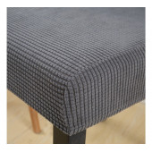 Bambu Kareli Kumaş Esnek Sandalye Kılıfı Lastikli Sandalye Örtüsü - 8