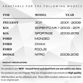 Ford C Max Focus Mondeo için Sunroof Tamir Seti Cam Kılavuz - 7