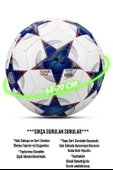 3lü Set Futbol Topu Tekmelik Şampiyonlar Ligi Pompalı Sert Zemin Halı Saha Futbol Topu Mavi No:5 - 4