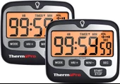 ThermoPro TM01 Mutfak,Spor, Ders Alarmlı Kronometre, Geri Sayım Sayacı ve Dijital Saat - 2 Adet - 1