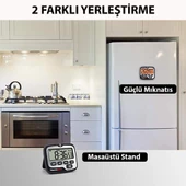 ThermoPro TM01 Mutfak,Spor, Ders Alarmlı Kronometre, Geri Sayım Sayacı ve Dijital Saat - 2 Adet - 6